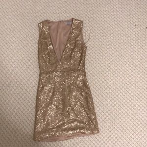 Champagne sequined Tobi dress